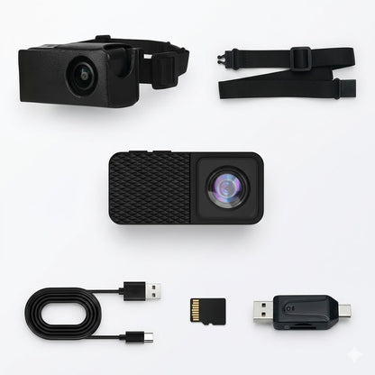 Whiskcam — Complete Kit (Camera + 32GB + Adapter + Collar + Guide)